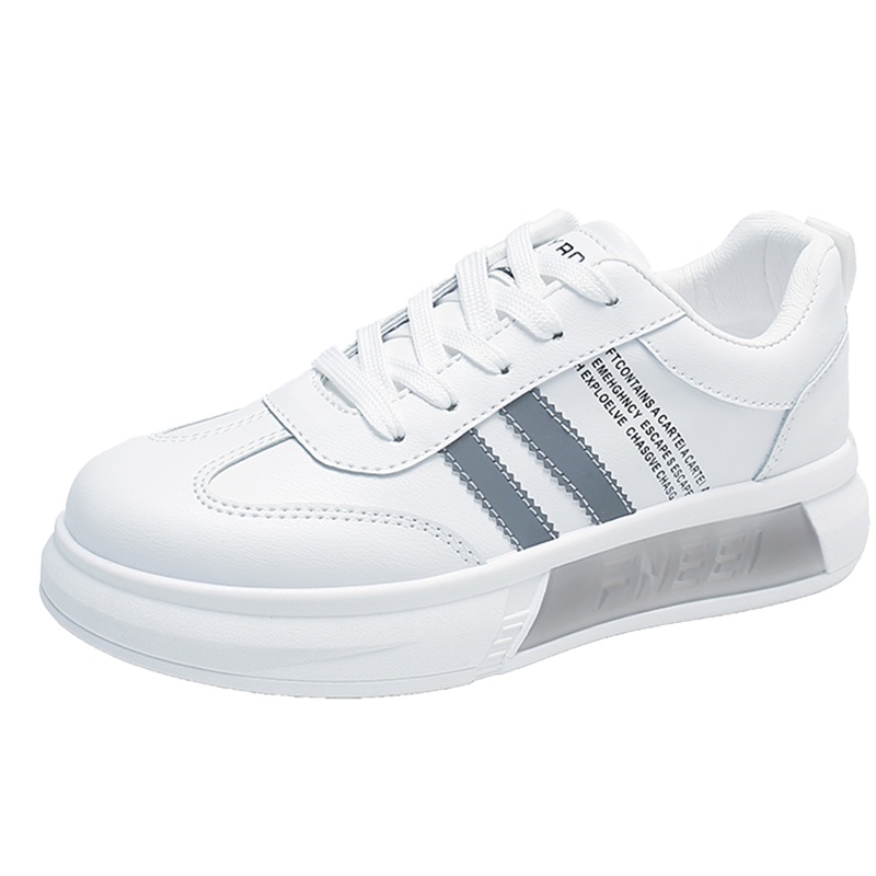 白渠女鞋2021夏季新款韩版百搭单鞋女士透气休闲平底板鞋增高小白鞋女YG.H7701