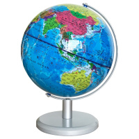 地球仪20cm高清小号中号小学生用中学生用初中生儿童3D立体 地形AR智能发光台灯初一专用2019版教学版