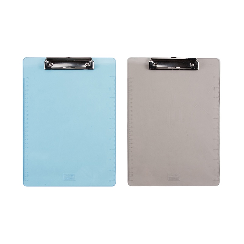 晨光透明书写板夹ADM95181塑料夹板A4记事板带刻度尺(5个装)