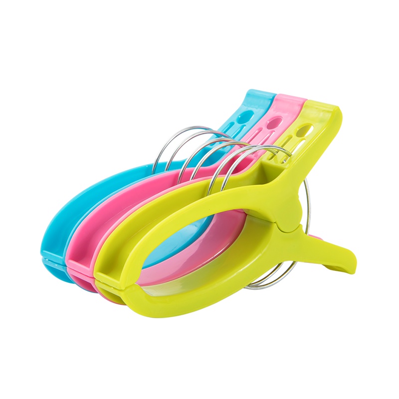 欧润哲 被夹 炫彩双环防风3色装 大号衣夹被子强力防风固定多功能家用