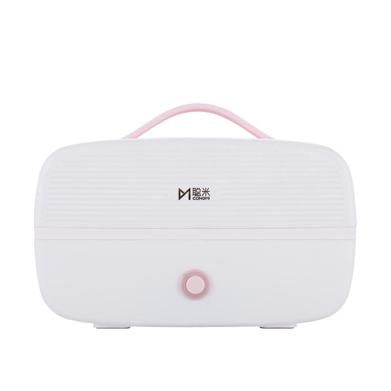 聪米(CONGMI)电热饭盒上班族加热自热午餐 蒸饭器热菜热饭神器便携插电不锈钢学生便当盒 古茶白