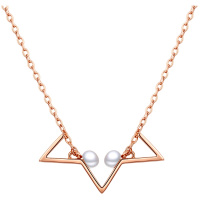 佰色传情(BRIR)s925纯银淡水珍珠项链锁骨链网红女韩版创意潮人颈链