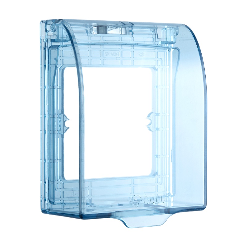 公牛(BULL)开关插座 通用透明86型防水开关面板盒 防溅盒防水罩插座浴室防水盒F03AS（仅适合暗装使用）