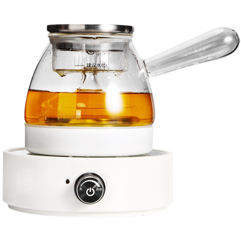 黑茶普洱茶家用蒸茶器电陶炉耐高温玻璃煮茶器 云初侧把煮茶器