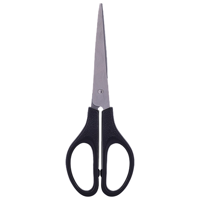 得力（deli）0603剪刀办公家用生活剪刀 170mm颜色随机5把