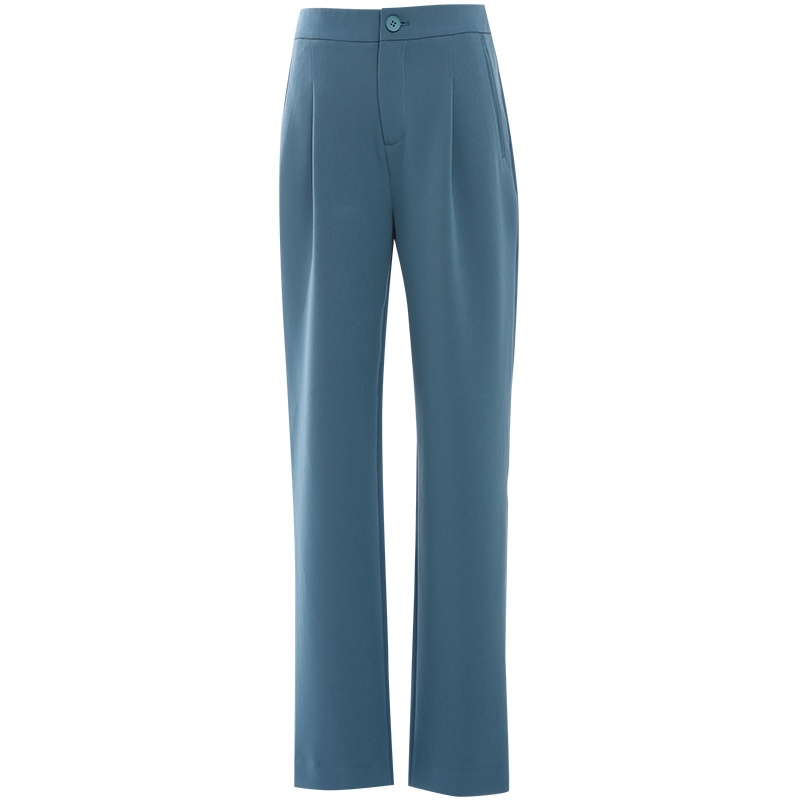 欧昵雪高腰直筒显瘦小脚哈伦裤女休闲垂感烟筒九分裤