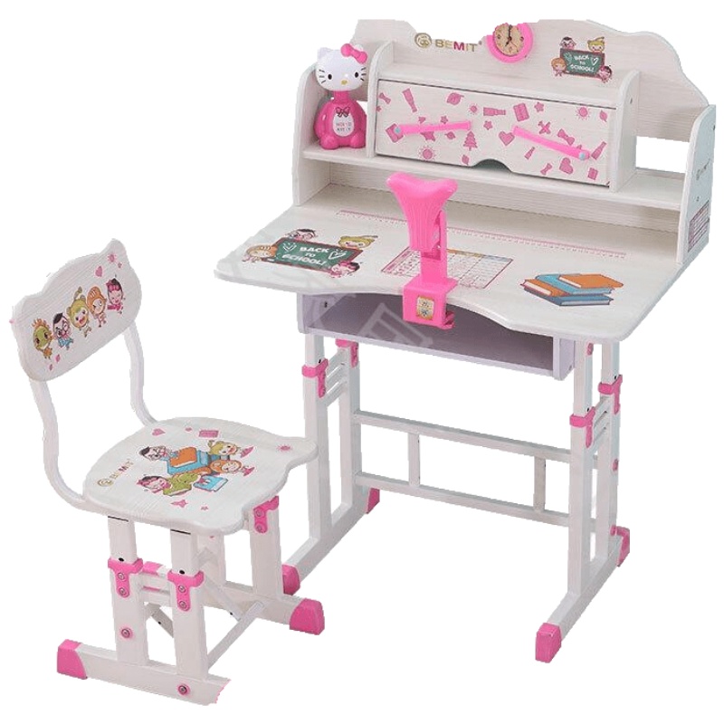 学习桌书桌书柜组合简约课桌小学生写字桌椅套装家用安心抵