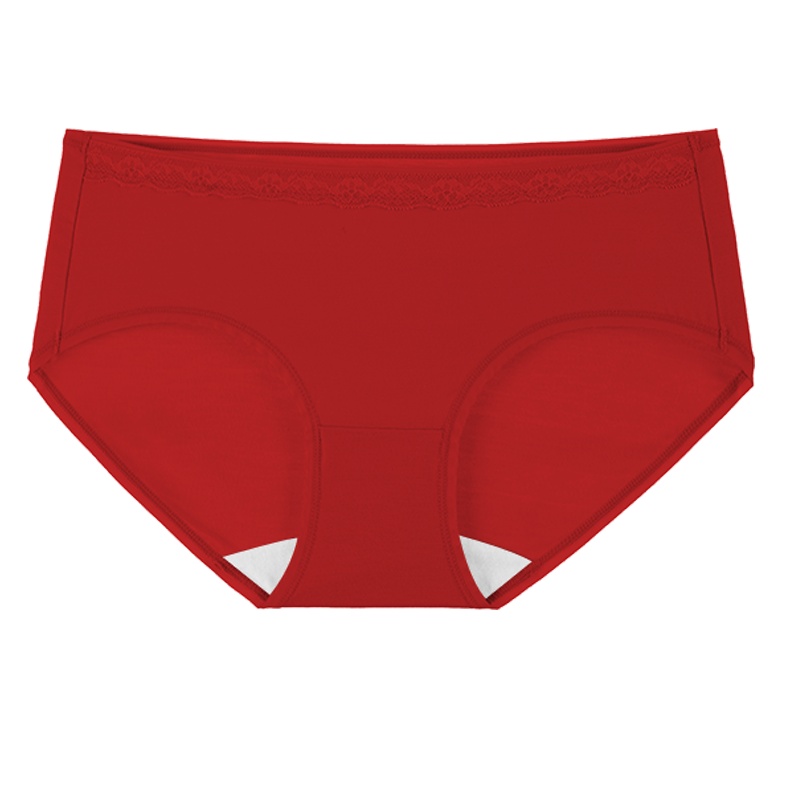 都市丽人4条装舒适性感蕾丝中腰棉质组合女士内裤ZK8A19
