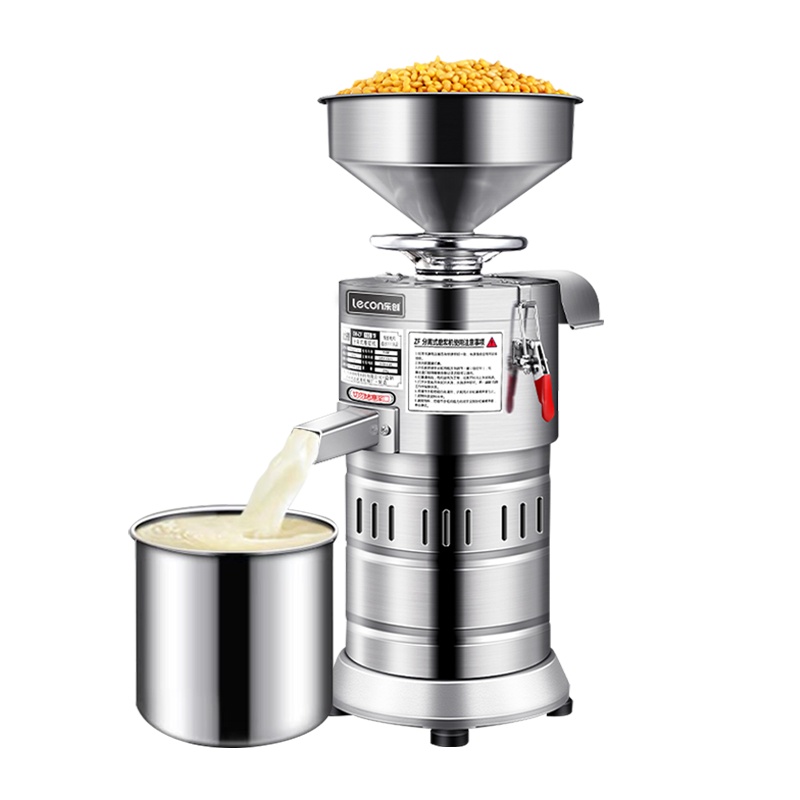 乐创 LCSY-7891豆浆机商用全自动早餐店用渣浆分离小型打浆机家用磨浆机100型升级款[出渣集中+防水开关]