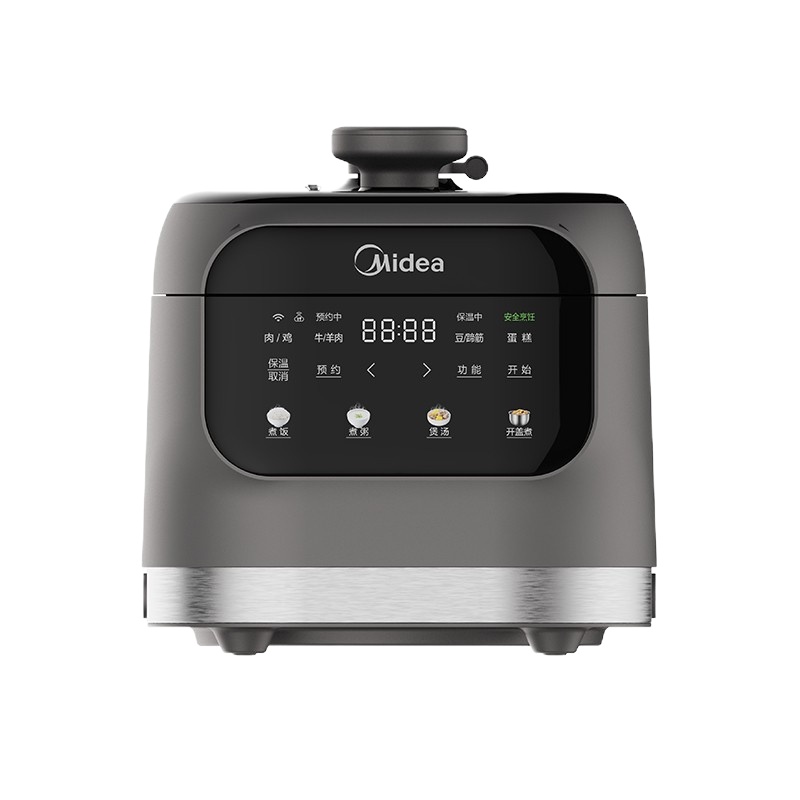 美的(Midea)电压力锅3升复古压力可调1-4人使用电高压锅 MY-EYL3040 迷你3L 可开盖煮