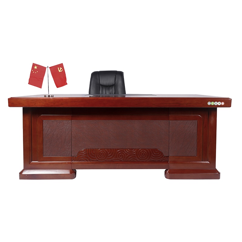 【万保】办公家具 现代中式油漆办公桌 老板桌 大班台 油漆办公台