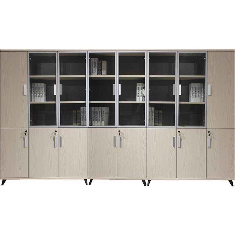 鑫金虎 办公家具办公室文件柜落地柜简约现代资料2门柜档案柜架木质组合高柜落地柜高档办公柜