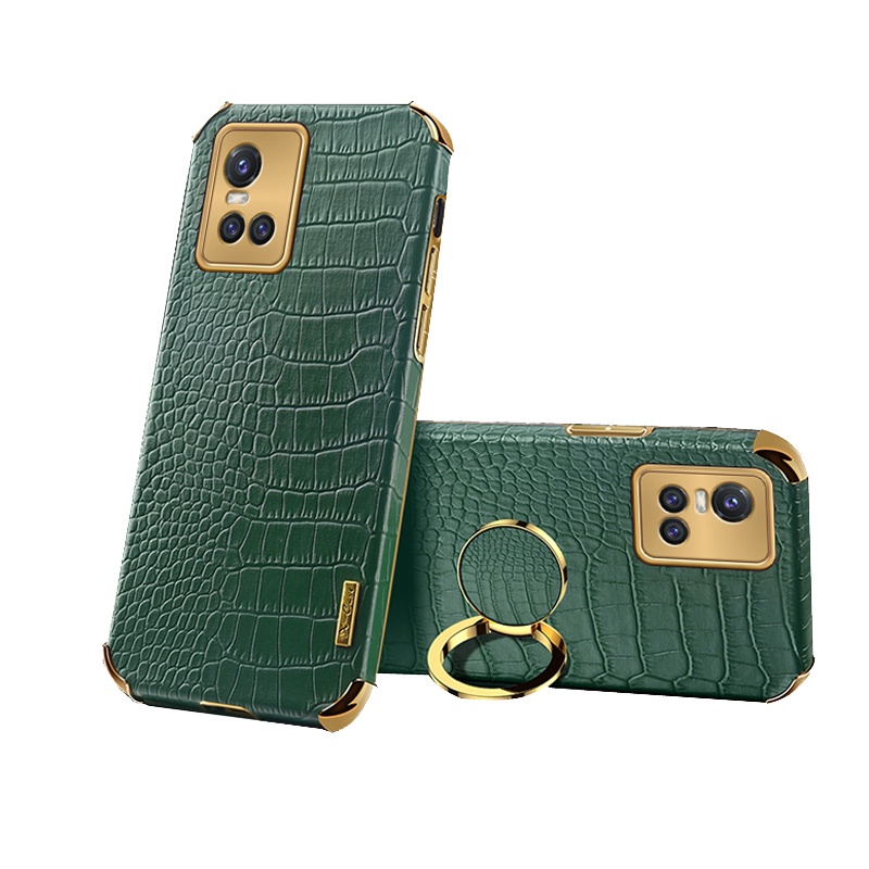 安美宝 vivos10手机壳vivos9e保护套s9电镀皮纹5G镜头全包硅胶防摔网红女款男生时尚