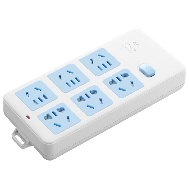 公牛(BULL) GN-109K新国标插座/插线板/插排/排插/接线板/拖线板 6位总控全长5米