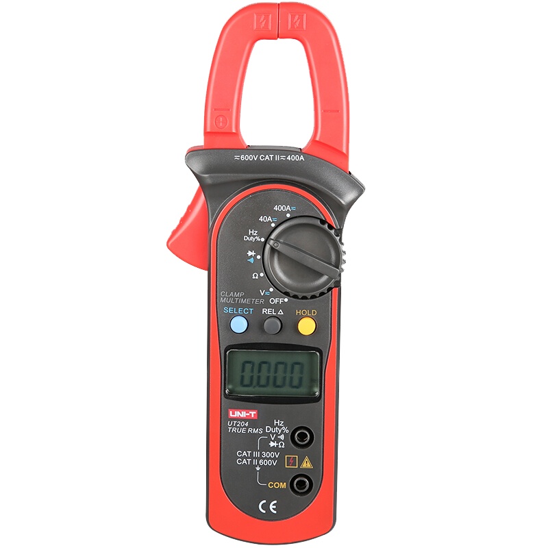 优利德(UNI-T) 数字交流钳型表 钳型万用表 UT204 1个