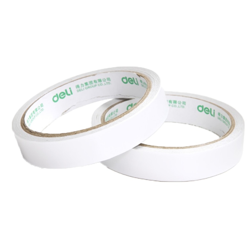 得力 1.8cm *10Y双面胶中号双面胶带普通型胶带30402双面胶