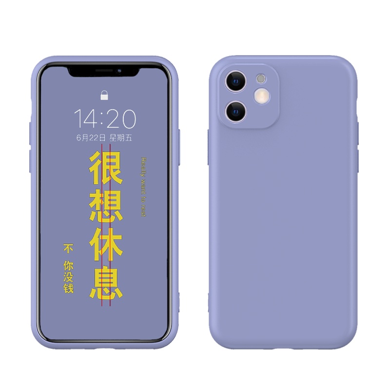 ESCASE 苹果11手机壳 iphone11保护套 液态硅胶保护壳新升级全包镜头防摔超薄男女款 熏衣草灰