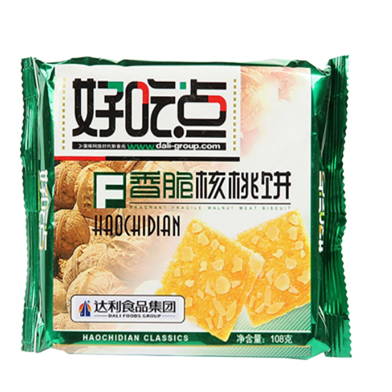 达利园好吃点香脆核桃饼干
