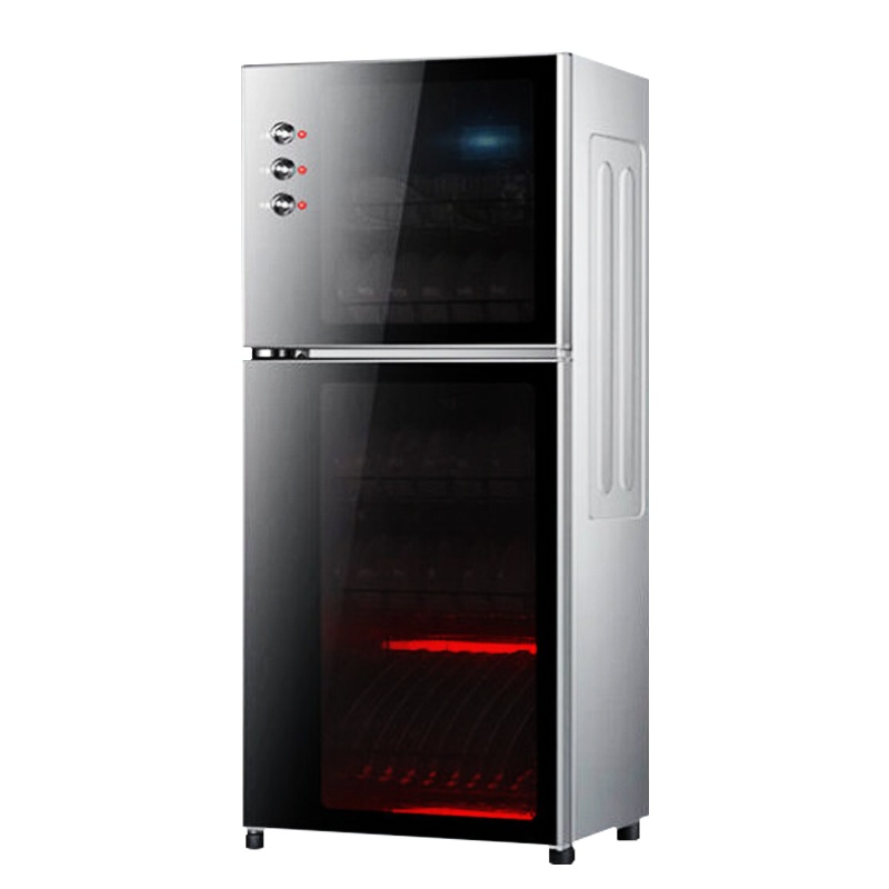 埃利斯(AILISI)108L二星级消毒柜 立式台式嵌入式商用高温红外线臭氧消毒碗柜大容量按键款ZTP-108K2