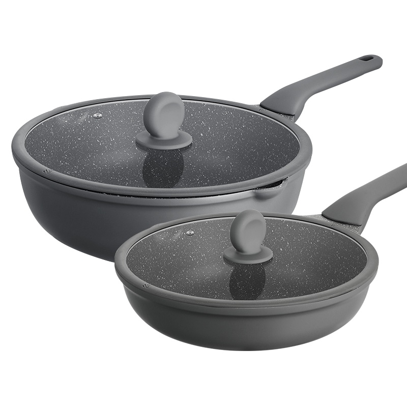炊大皇星空灰不粘两件套炒锅煎锅 XKH3026