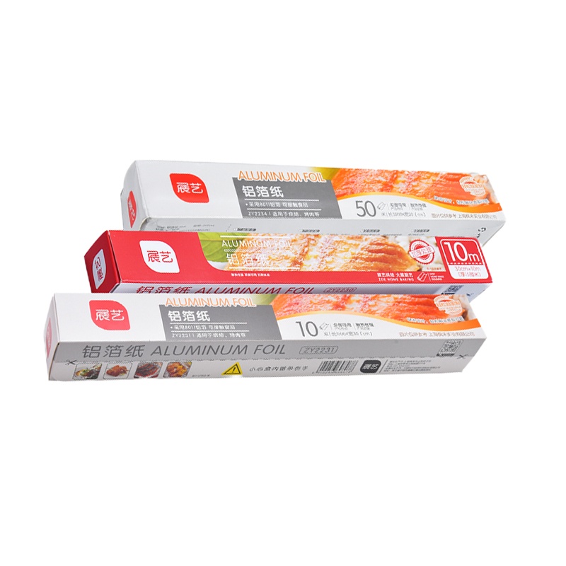 展艺加厚锡纸烤箱家用锡箔铝箔纸经济装烧烤烤肉厨房油纸烤盘烘焙 长20米*宽30cm*厚10微米