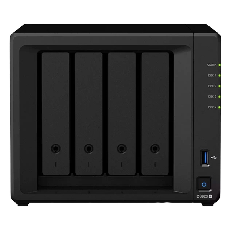 群晖DS420J四核心4盘位 NAS网络存储服务器+企业级硬盘4TBx4