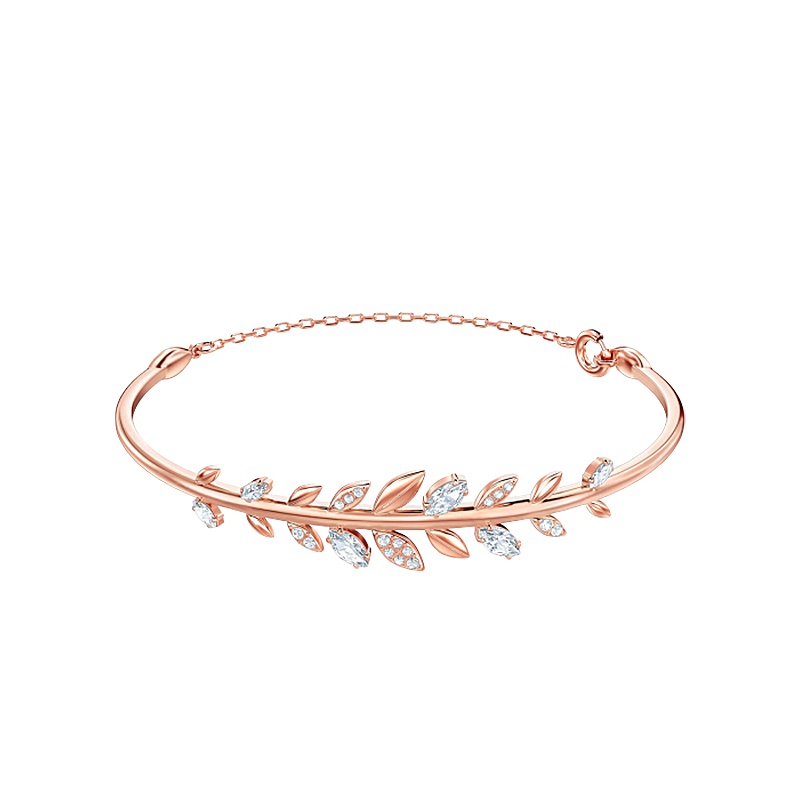 SWAROVSKI施华洛世奇 MAYFLY清新枝叶优雅手镯女士 人造水晶 送恋人