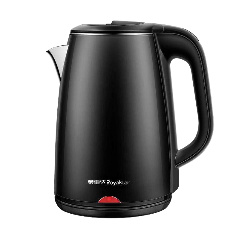 荣事达(Royalstar)电水壶电热水壶304不锈钢家用全自动断电大容量保温烧水器泡茶 黑色