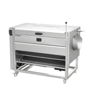 乐创(lecon)毛刷清洗去皮机 商用饭店食堂土豆地瓜剥皮机 400kg/h LC-J-CX1000