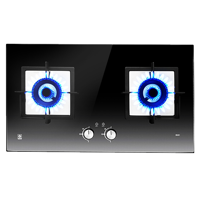 樱花(SAKURA)燃气灶 4.5KW 定时双灶 天然气灶 家用煤气灶 台嵌两用 一级能效 B9201液化气