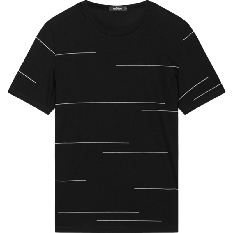 柒牌SEVEN男装夏季商务休闲体恤衫亲肤透气打底衫短袖T恤