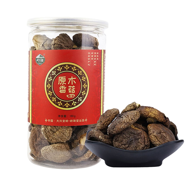 岭味 山珍干货 原木香菇180g