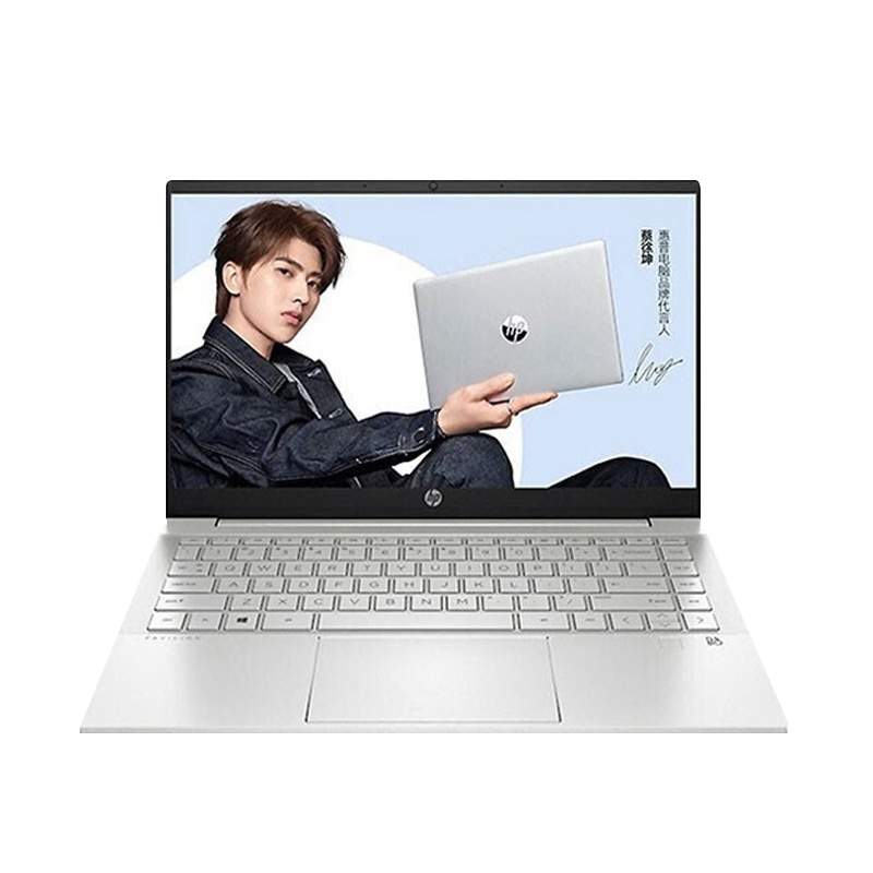 [2021新品]惠普(HP)星14-EC0003AX 14英寸学生商务办公游戏手提轻薄本笔记本电脑定制版(R7-5700U 32G 1TB MX450-2G独显)静谧银