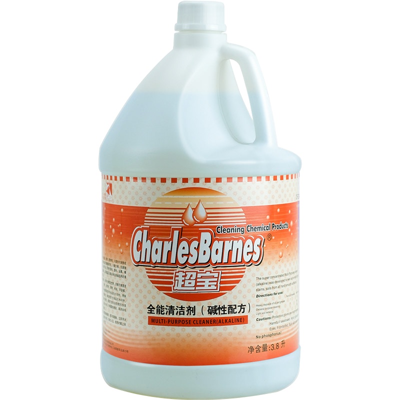 清洁剂全能中性配方地板瓷砖家用酒店大堂物业餐厅清洗液强力去污清洁水3.8L