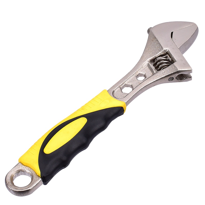 海斯迪克 gnjz-13 扳手多用活络活口扳手大开口板子塑柄多功能活扳手 胶柄活口扳手 8寸