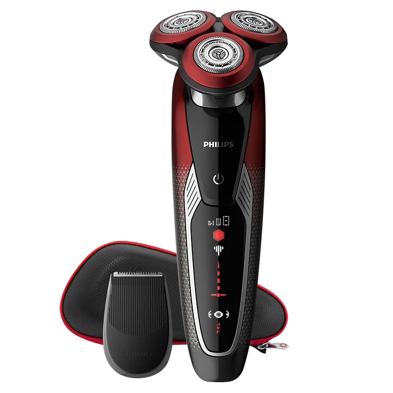 飞利浦(Philips)电动剃须刀SW9700 星球大战系列军团版 充电式三刀头旋转式刮胡刀 全身水洗 V型切剃