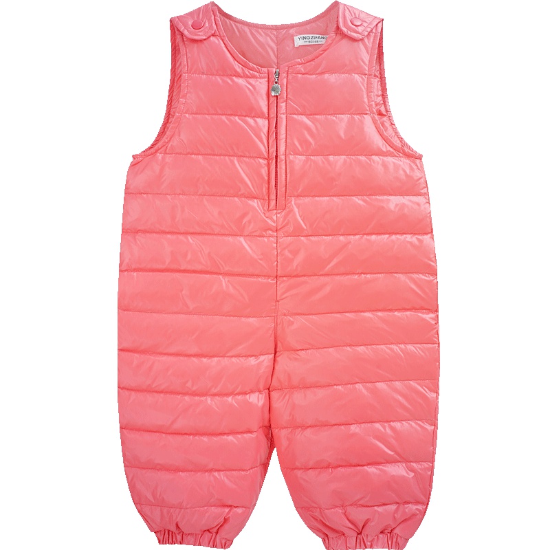 男童时尚无袖肩开扣背心连体衣