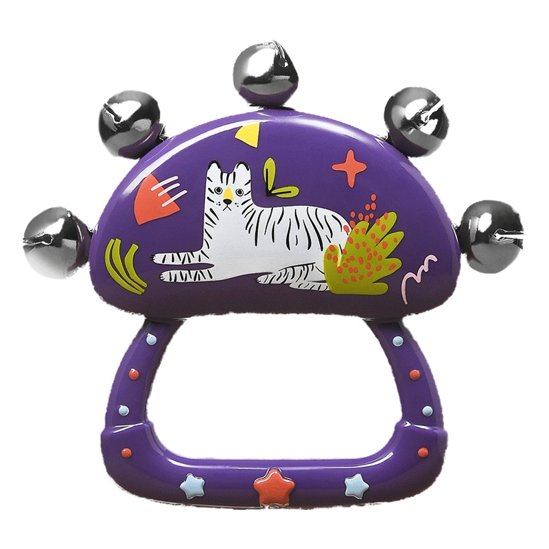 babycare婴儿铃鼓奥尔夫手摇铃3-6个月新生宝宝0-1岁益智早教玩具套装