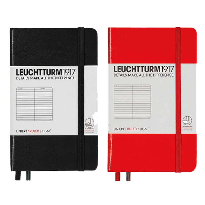 [德国原装进口]LEUCHTTURM1917灯塔 硬皮笔记本/记事本 A6口袋 185页