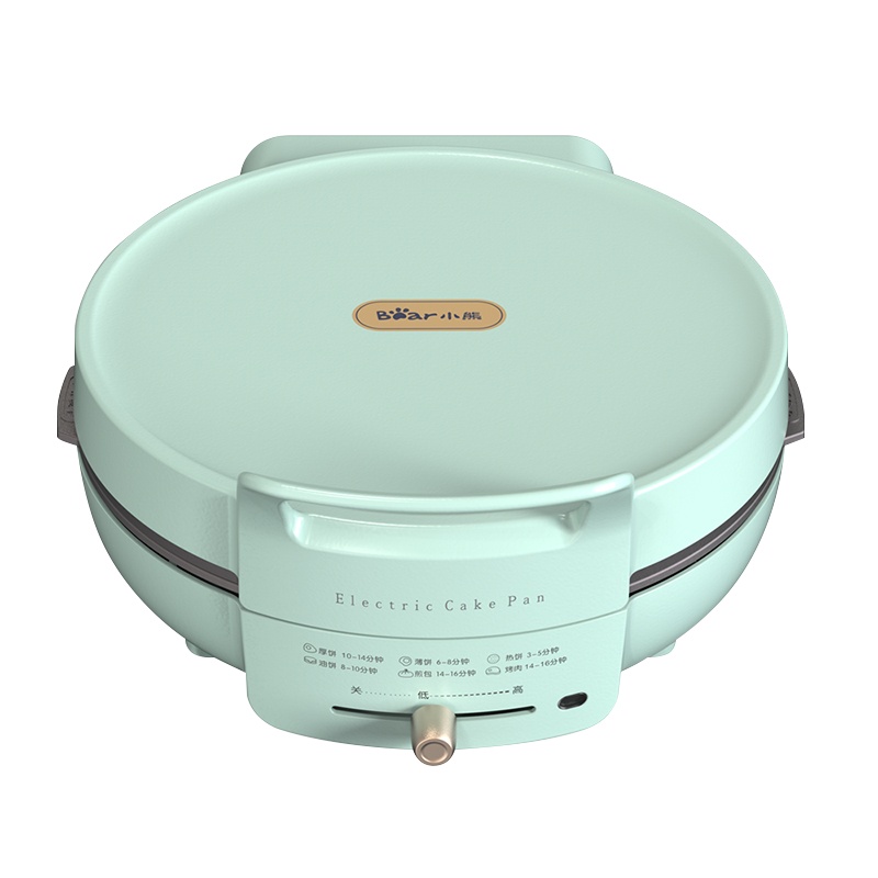 小熊(Bear)电饼铛家用电煎锅双面加热可拆洗电烤盘多功能煎饼锅烙饼锅 DBC-C15M1 下盘可拆不粘涂层