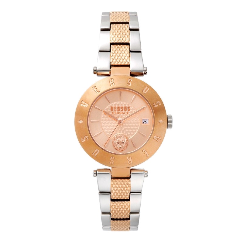 Versus范瑟丝时尚简约间金精钢休闲34mm表盘商务石英表女士手表VSP772618