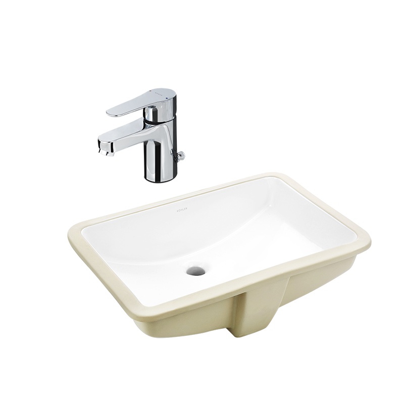 科勒面盆派丽蒙时尚洗手洗脸面盆陶瓷台上盆半嵌入式台盆K-14715T