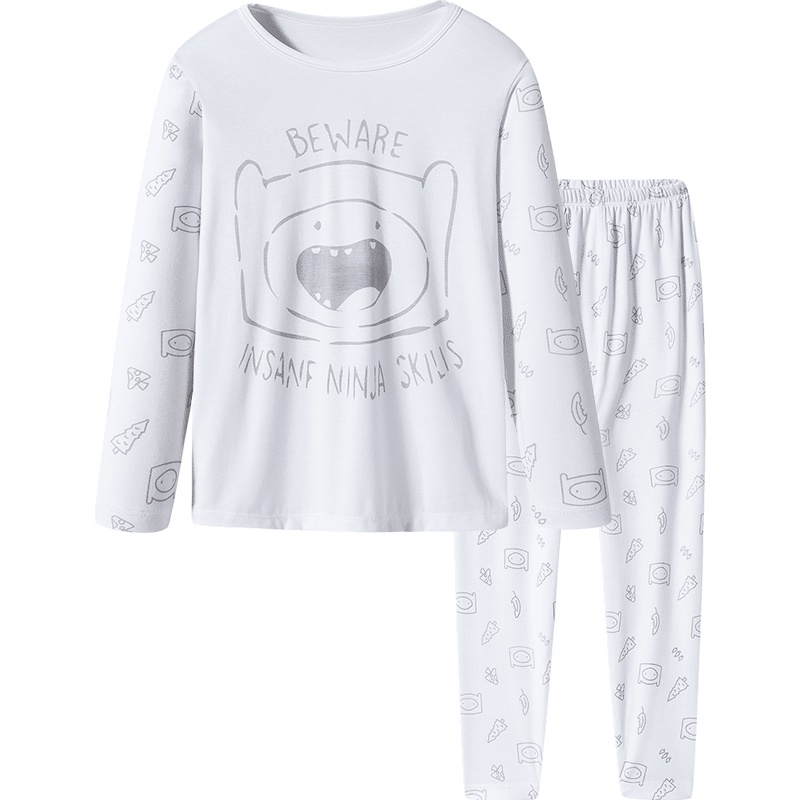 三枪探险活宝精细舒莫代尔男童圆领内衣套