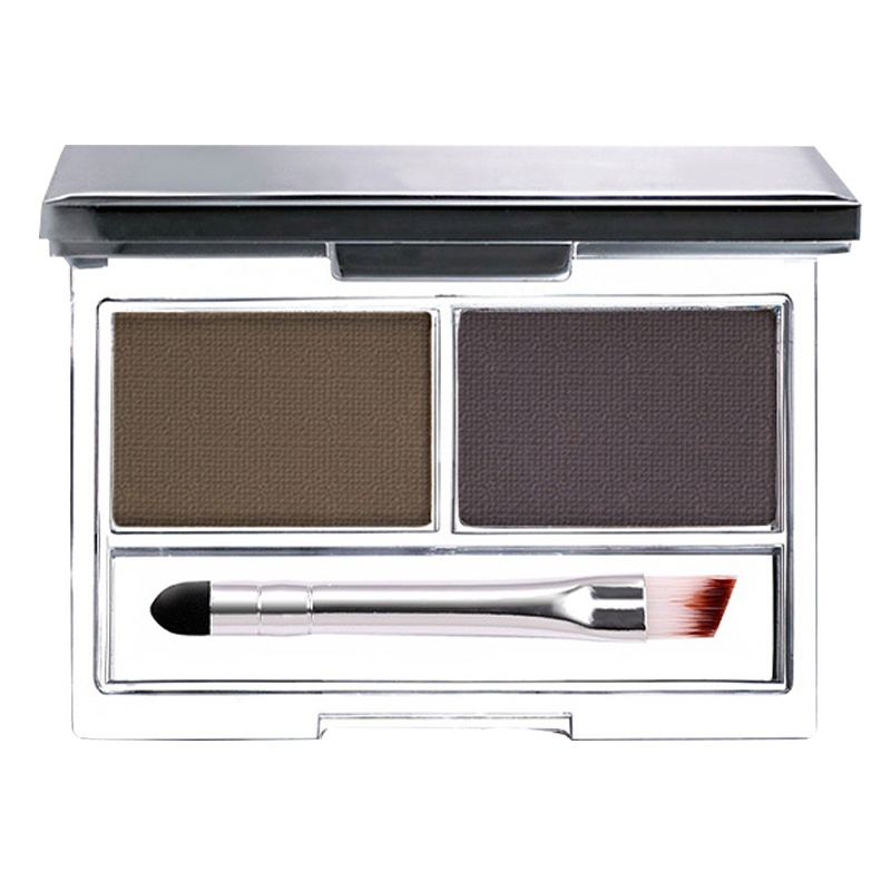 卡姿兰双效眉粉3.6g 02#深棕+深灰 防水防汗不脱色自然持久网红眉笔正品初学者双效眉粉