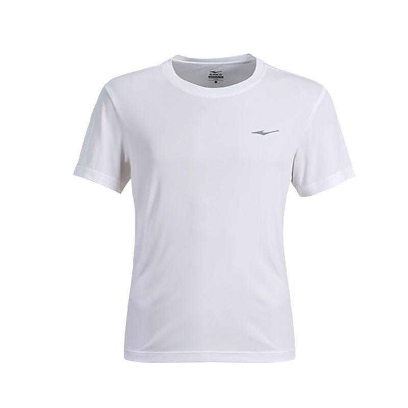 鸿星尔克短袖运动T恤男装2019夏季新款时尚休闲T恤修身透气运动衫上衣