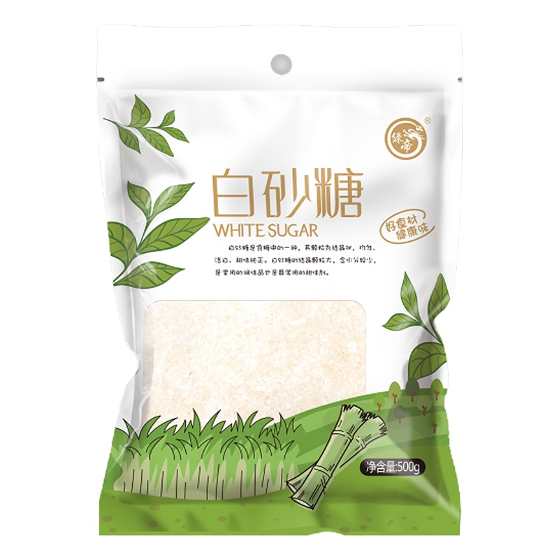 绿帝白砂糖500g