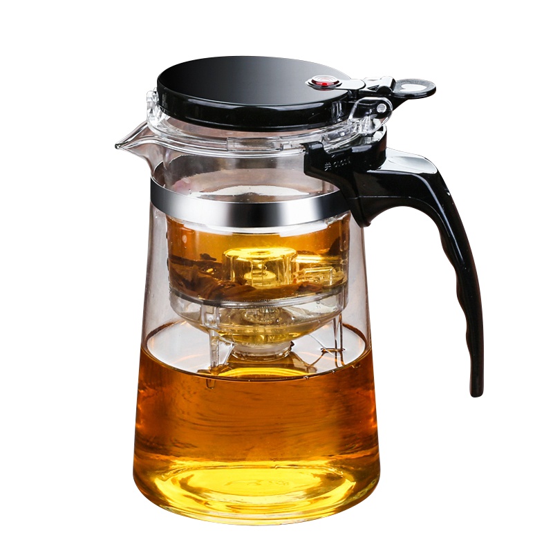 苏氏陶瓷耐热玻璃过滤茶壶茶具 按压式内胆飘逸杯大容量煮茶