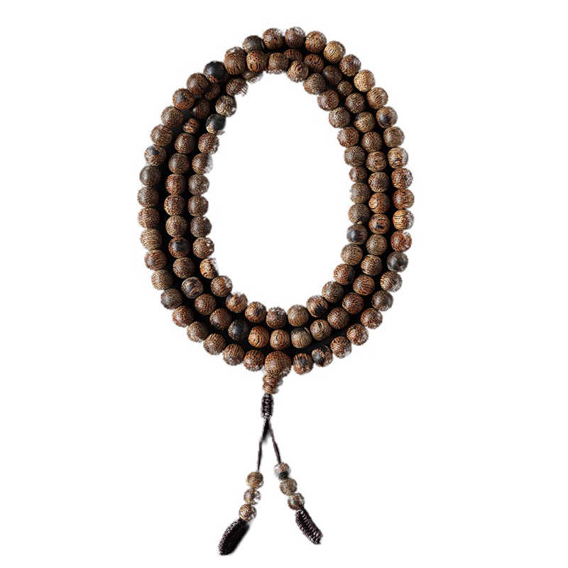 [梵心阁]典藏版九九分沉水黑油软丝文莱沉水手链108颗佛珠男女手串