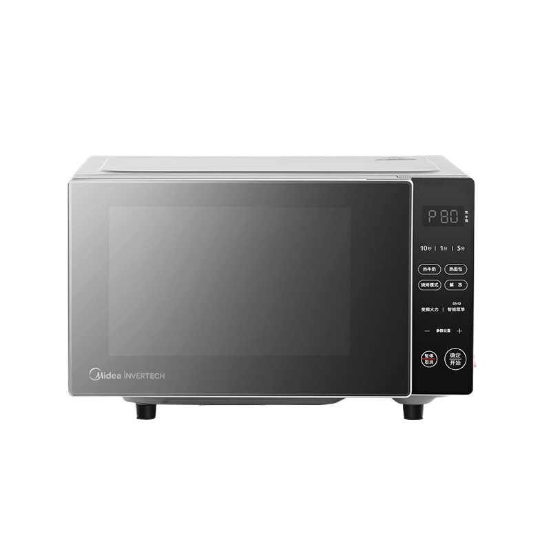 美的(midea) 家用多功能智能变频微波炉 微烤一体机 大平板加热20L升 PC20B3 20升 微烤一体机