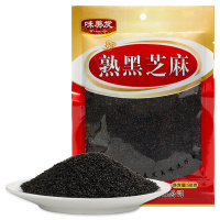 味美发(WMF) 熟黑芝麻粒 即食五谷杂粮 香醇饱满 熟芝麻 炒熟芝麻粒 干吃芝麻 熟黑芝麻90g